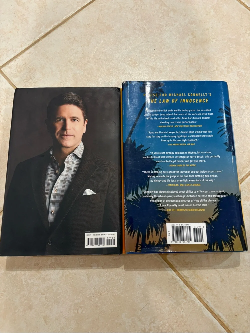 Pair of Brad Thor and Michael Connelly hardcover novels